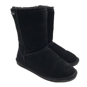 BearPaw Black Suede Boots